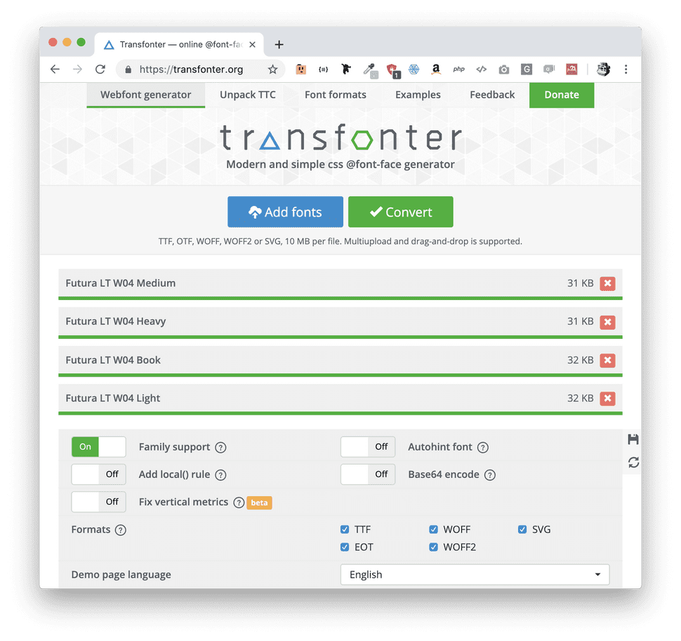 Transfonter